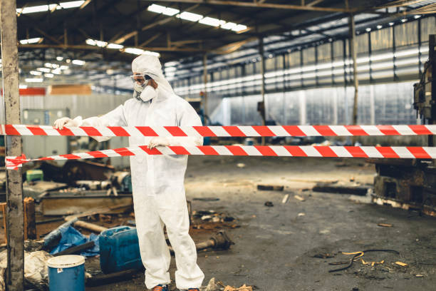 Professional Infectious Disease Decontamination technician working in Fulshear, TX